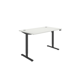 [CORESM1480CPWHTBK] Office Rectangular Single Motor Sit Stand Desk  (FSC) | 1400X800 | White/Black