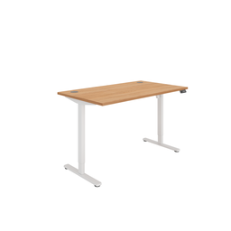 [CORESM1480CPBCHWH] Office Rectangular Single Motor Sit Stand Desk  (FSC) | 1400X800 | Beech/White