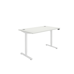 [CORESM1480CPWHTWH] Office Rectangular Single Motor Sit Stand Desk  (FSC) | 1400X800 | White/White