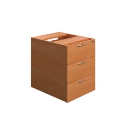 [TESHP3BE2] Essentials Fixed Pedestal 3 Drawers (FSC) | Standard | Beech | 