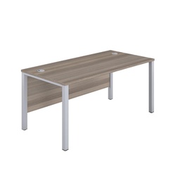 [GP1060RECGOSV] Goal Post Rectangular Desk (FSC) | 1000X600 | Grey Oak/Silver | 