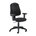 Calypso II Single Lever Chair with T Adjustable Arms - Black
