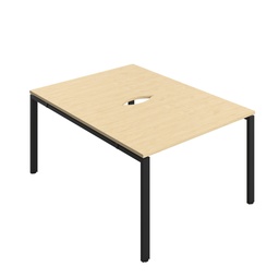 [CB1280COMABK/2P] CB Bench with Cut Out: 2 Person (FSC) | 1200 x 800 | Maple/Black | 