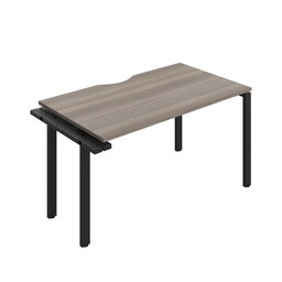 [CB1480COGOBK/1PX] CB Bench Extension with Cut Out: 1 Person (FSC) | 1400 x 800 | Grey Oak/Black | 