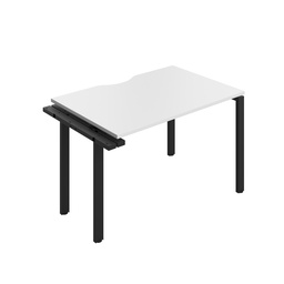 [CB1280COWHBK/1PX] CB Bench Extension with Cut Out: 1 Person (FSC) | 1200 x 800 | White/Black | 