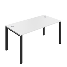 [CB1680CPWHBK/1P] CB Bench with Cable Port: 1 Person (FSC) | 1600 x 800 | White/Black | 