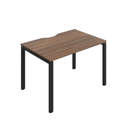 [CB1280CODWBK/1P] CB Bench with Cut Out: 1 Person (FSC) | 1200 X 800 | Dark Walnut/Black | 