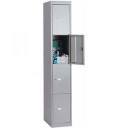 [BY09213] FF Bisley 4Dr Locker D305mm Goose Grey