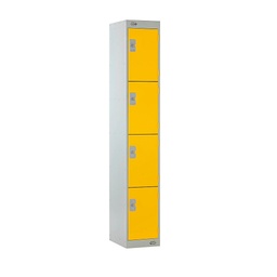 [TC4DRLK30YE] 4 Door Locker 300X300X1800 Yellow Door