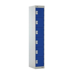 [TC6DRLK30BL] 6 Door Locker 300X300X1800 Blue Door