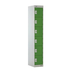 [TC6DRLK45GR] 6 Door Locker 300X450X1800 Green Door