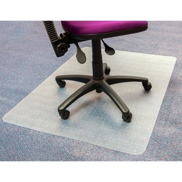 [CHAIRMAT2] Low Pile Carpet Rectangular Chairmat Clear 120Cm x 90Cm
