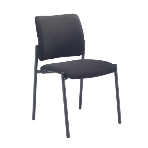 Florence Fabric Side Chair - Black Frame
