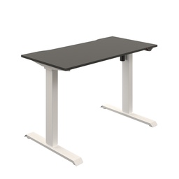 [OKO2BKWH] Okoform Heated Single Motor Height Adjustable Desk (FSC) | 1200X600 | Black/White | 