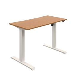 [OKO2NOWH] Okoform Heated Single Motor Height Adjustable Desk (FSC) | 1200X600 | Nova Oak/White | 