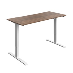 [OKOPRO1880DWWH] Okoform Heated Dual Motor Height Adjustable Desk (FSC) | 1800X800 | Dark Walnut/White | 