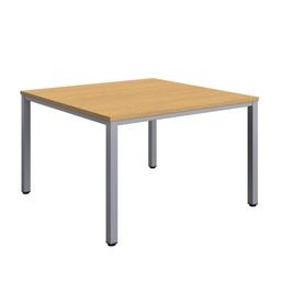 [ZFIMT1212SOSV] Fraction Infinity Square Meeting Table (FSC) | 1200 X 1200 | Sorano Oak/Silver