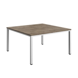 [ZFIMT1414GNOWH] Fraction Infinity Square Meeting Table (FSC) | 1400 X 1400 | Grey Nebraska Oak/White