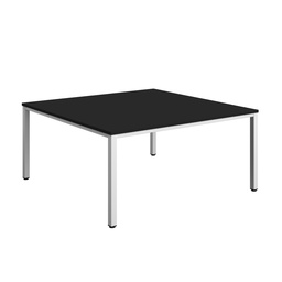 [ZFIMT1616BKWH] Fraction Infinity Square Meeting Table (FSC) | 1600 X 1600 | Black/White