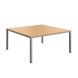 [ZFIMT1616BSV] Fraction Infinity Square Meeting Table (FSC) | 1600 X 1600 | Ellmau Beech/Silver