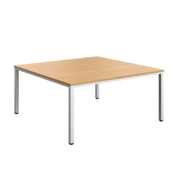 [ZFIMT1616BWH] Fraction Infinity Square Meeting Table (FSC) | 1600 X 1600 | Ellmau Beech/White