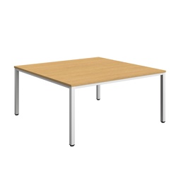 [ZFIMT1616SOWH] Fraction Infinity Square Meeting Table (FSC) | 1600 X 1600 | Sorano Oak/White