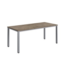 [ZFIMT1880GNOSV] Fraction Infinity Rectangular Meeting Table (FSC) | 1800 X 800 | Grey Nebraska Oak/Silver