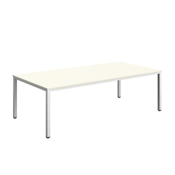 [ZFIMT2412WHTWH] Fraction Infinity Rectangular Meeting Table (FSC) | 2400 X 1200 | White/White