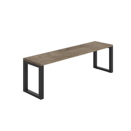 [PCB1435BGNO] Picnic Bench (FSC) | 1400 | Grey Nebraska Oak/Black