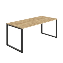 [PCTH1880BNNO] Picnic High Table (FSC) | 1800X800 | Natural Nebraska Oak/Black