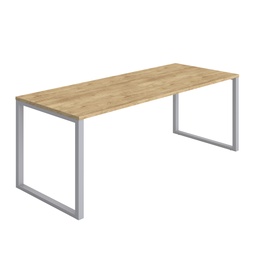 [PCTH2000SNNO] Picnic High Table (FSC) | 2000X800 | Natural Nebraska Oak/Silver