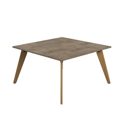 [ZPLA1414SGNO] Plateau Square Table (FSC) | 1400mm | Grey Nebraska Oak