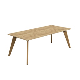 [ZPLA2210RNNO] Plateau Rectangular Table (FSC) | 2200 X 1000 | Natural Nebraska Oak