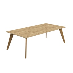 [ZPLA2412RNNO] Plateau Rectangular Table (FSC) | 2400 X 1200 | Natural Nebraska Oak