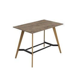 [ZPLAP1610RGNO] Plateau Poseur Rectangular Table (FSC) | 1600 X 1000 | Grey Nebraska Oak