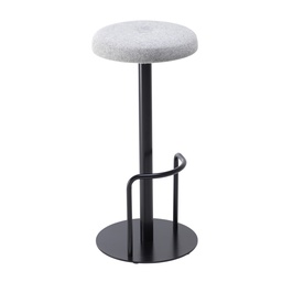 [CH2688BKBTNUNB1] Contract High Black Frame, Tube Footrest Button Top Stool Unlimited Band 1