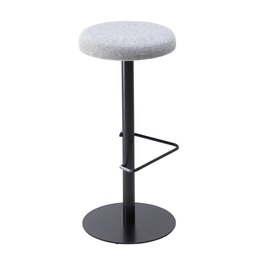 [CH2687BKPUNB2] Contract High Black Frame, Wire Footrest Plain Top Stool Unlimited Band 2