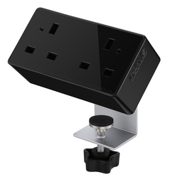 [NEX101B2B-01] Desktop Power Module 2X 240V Uk Sockets Black Housing Black Veneer