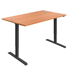 [ECSM1280CPBEBK] Economy Single Motor Sit Stand Desk (FSC) | 1200 X 800 | Beech/Black | 