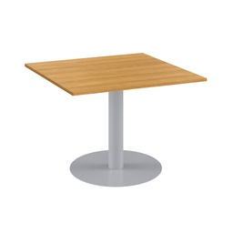 [OCMT1010BE] One Contract Meeting Table 1000 X 1000 Silver Base Beech Top